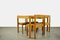 Oak Dining Chairs and Extendable Table by Gerard Geytenbeek for AZS, Netherlands, 1960s, Set of 5 2