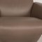 Ciao Armchair in Gray Leather with Recline Function from FSM 4