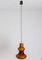 Lampe à Suspension en Verre de Murano Marron attribuée à Massimo Vignelli pour Vistosi, 1960 3