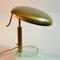 Lampe de Bureau Moderne en Laiton sur Pied en Verre, Italie, 1950s 7