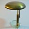Modern Italian Desk Lamp in Brass on Glass Stand, 1950s 8