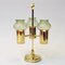 Norwegian Green Shades Brass Candleholder, 1960s 5