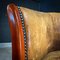 Vintage Antique Style Sheep's Leather Cocktail Armchair 4