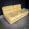 Mid-Century Leather Armchairs & Sofa, Set of 3 4