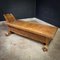 Antique Eastern Wooden Chaise Longue, Image 2