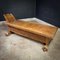 Chaise longue oriental antigua de madera, Imagen 2