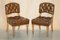 Antique Regency Leather Pollard Oak Chesterfield Dining Chairs, 1820, Set of 6 2