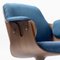 Walnut & Blue Upholstery Low Lounger Armchair by Jaime Hayon for BD Barcelona 3
