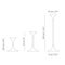 Jazz Kerzenhalter aus Stahl mit Messingbeschichtung von Max Brüel, 4er Set 15
