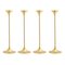 Jazz Candleholders in Steel with Brass Plating by Max Brüel, Set of 4 3