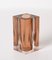 Italienische Mid-Century Amber Inclusion Rhombus Harz Vase, 1970er 7