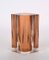 Italienische Mid-Century Amber Inclusion Rhombus Harz Vase, 1970er 13
