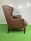 Vintage Leather Ear Lounge Chair in the style of Borge Mogensen, 1960s, Image 3