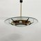 Mid-Century Italian Chandelier in Brass and Glass from Stilnovo, 1950s 2