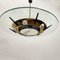Mid-Century Italian Chandelier in Brass and Glass from Stilnovo, 1950s, Image 7