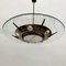 Mid-Century Italian Chandelier in Brass and Glass from Stilnovo, 1950s, Image 3