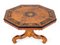 Viktorianischer Baldock Tisch aus Nussholz mit Intarsien 10