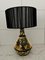 Celtic Studio Pottery Table Lamp with Dragon Pattern, 1960s 1
