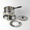 Vintage Stainless Steel Fondue Set by Peter Holmblad for Stelton, 1980s, Set of 3 3