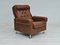 Mid-Century Danish Leather Armchair, 1970s, Image 1