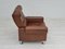 Fauteuil Mid-Century en Cuir, Danemark, 1970s 7