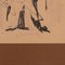 Moderne abstrakte Komposition, 1950er, China Tuschezeichnung, gerahmt 5