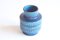 Jarrón Rimini de cerámica azul de Aldo Londi para Bitossi, años 60, Imagen 2