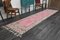 Vintage Turkish Hot Red Pink Runner Rug, 1960s, Image 4