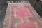 Vintage Turkish Hot Red Pink Runner Rug, 1960s 5