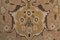 Alfombra de pasillo turca vintage de lana marrón floral, años 60, Imagen 5