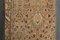 Alfombra de pasillo turca vintage de lana marrón floral, años 60, Imagen 6