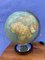 DUO Globus mit Glaskugel und Fuß aus verchromtem Metall von Globe Columbus, 1950er 1