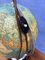 DUO Globus mit Glaskugel und Fuß aus verchromtem Metall von Globe Columbus, 1950er 8