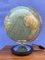 DUO Globus mit Glaskugel und Fuß aus verchromtem Metall von Globe Columbus, 1950er 2