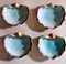 Muschelförmige Keramik Aschenbecher von Rometti Ceramiche, Umbrien, Italien, 1936, 4er Set 2