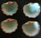 Shell-Shaped Ceramic Ashtrays from Rometti Ceramiche, Umbria, Italy, 1936, Set of 4 5