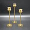 Tulip Candleholders by Pierre Forsell for Skultuna Bruk, Sweden, 1970s, Set of 3 1
