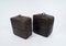 Set of Mid-Century Modern Leather Handmade Neck Poufs, 1960s 4
