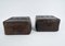 Set of Mid-Century Modern Leather Handmade Neck Poufs, 1960s 1