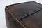 Set of Mid-Century Modern Leather Handmade Neck Poufs, 1960s 9