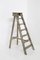 Antique Decorative Grey Wooden Ladder, 1920s 1