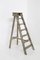 Antique Decorative Grey Wooden Ladder, 1920s, Image 1