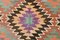 Alfombra Kilim vintage con estampado de yute, 1965, Imagen 12