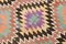 Alfombra Kilim vintage con estampado de yute, 1965, Imagen 10