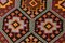 Geometric Pattern Wool Kilim Rug, 1964 11