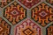 Geometric Pattern Wool Kilim Rug, 1964, Image 12