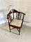 Edwardian Mahogany Inlaid Corner Chair, 1901 1