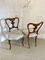 Antique Victorian Carved Walnut Side Chairs, 1850s, Set of 2 3