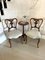 Antique Victorian Carved Walnut Side Chairs, 1850s, Set of 2 2