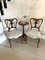 Chaises d'Appoint Victoriennes Antiques en Noyer Sculpté, 1850s, Set de 2 2